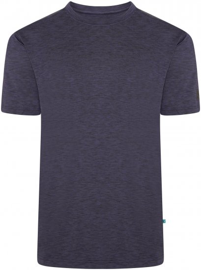 Kam Jeans AP001 XT Active Performance Marl Tee Indigo - Trička - Trička nadměrné velikosti - 2XL-14XL