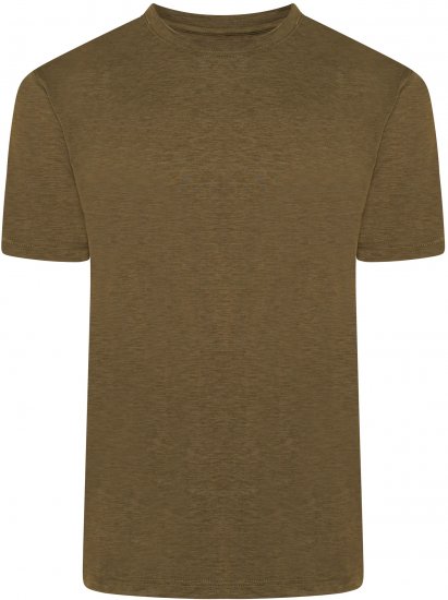 Kam Jeans AP001 XT Active Performance Marl Tee Khaki - Trička - Trička nadměrné velikosti - 2XL-14XL