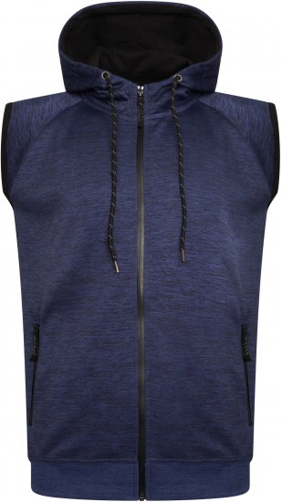 Kam Jeans AP007 Active Performance Sleeveless Hoody Indigo - Mikiny & mikiny s kapucí - Mikiny & Mikiny s kapucí 2XL-12XL