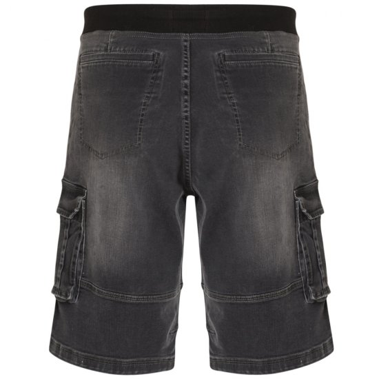 Kam Jeans Dito Denim Shorts Charcoal - Šortky - Šortky Nadměrné Velikosti W40-W60