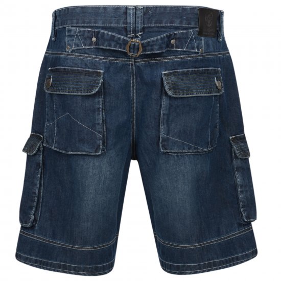 Kam Jeans Francis Dark Used - Šortky - Šortky Nadměrné Velikosti W40-W60