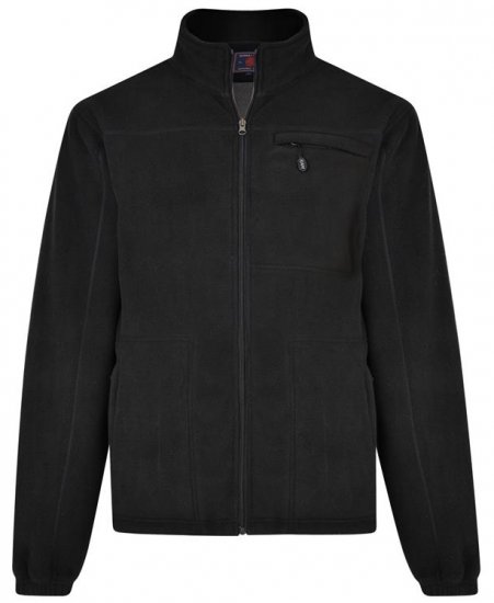 Kam Jeans KV100 Bonded Fleece Jacket Black - Sportovní oblečení - Sportovní Oblečení 2XL-10XL