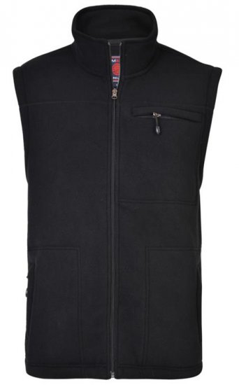 Kam Jeans KV99 Fleece Vest Black - Sportovní oblečení - Sportovní Oblečení 2XL-10XL