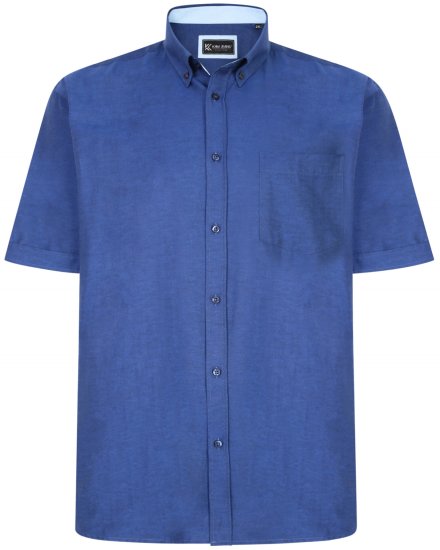 Kam Jeans P020 Premium Short sleeve Oxford Shirt Navy - Košile - Košile 2XL-10XL