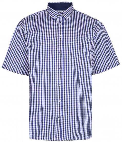 Kam Jeans 640 Premium Short Sleeve Shirt Navy - Košile - Košile 2XL-10XL