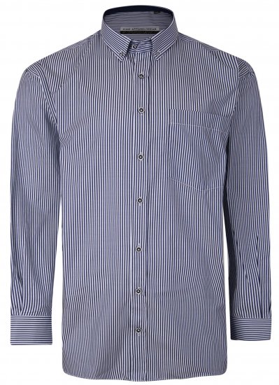 Kam Jeans P643 Premium Stripe Shirt Navy - Košile - Košile 2XL-10XL