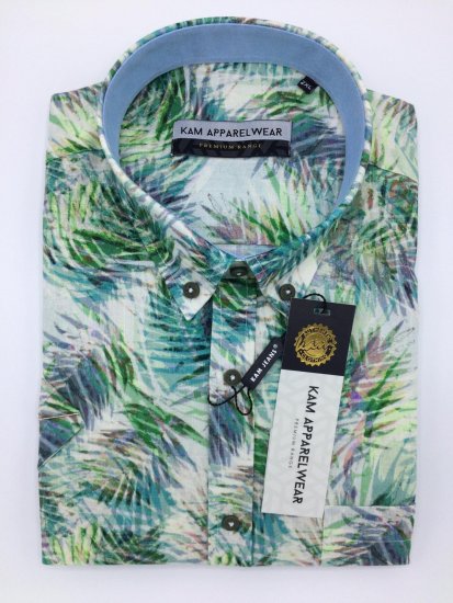 Kam Jeans P644 Premium Linen Shirt - Košile - Košile 2XL-10XL