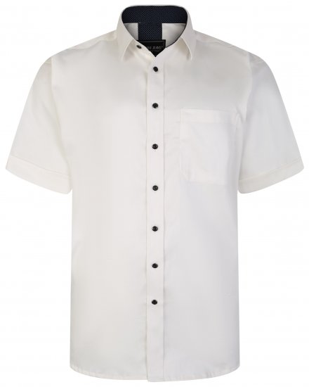 Kam Jeans P685 S/S Stretch Premium Shirt White - Košile - Košile 2XL-10XL