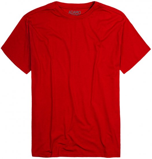 Adamo Kevin Regular fit T-shirt Red - Trička - Trička nadměrné velikosti - 2XL-14XL