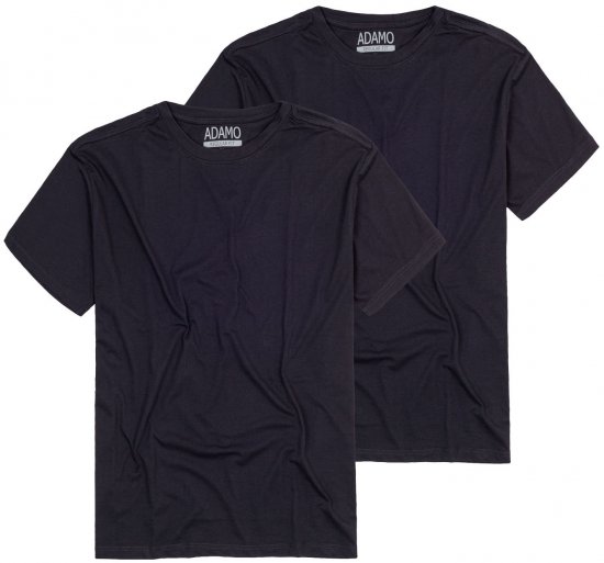 Adamo Kilian Regular fit 2-pack T-shirt Navy - Trička - Trička nadměrné velikosti - 2XL-14XL
