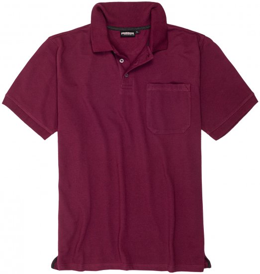 Adamo Klaas Regular fit Polo Shirt with Pocket Blackberry - Polokošile - Polokošile 2XL-8XL - Trička s límečkem 2XL-8XL