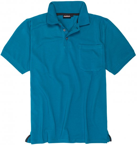 Adamo Klaas Regular fit Polo Shirt with Pocket Petrol - Polokošile - Polokošile 2XL-8XL - Trička s límečkem 2XL-8XL