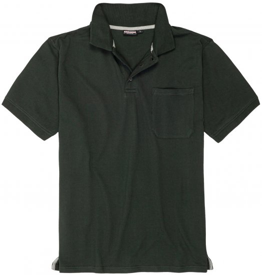 Adamo Klaas Regular fit Polo Shirt with Pocket Pine Green - Polokošile - Polokošile 2XL-8XL - Trička s límečkem 2XL-8XL
