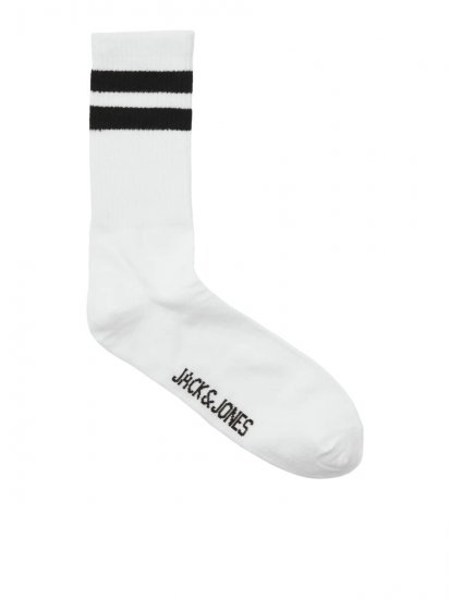 Jack & Jones Travis Tenisové ponožky Bílá 3-pack - Spodní prádlo - Spodní Prádlo Nadměrné Velikosti 2XL-8XL