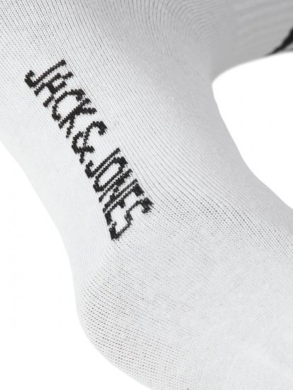 Jack & Jones Travis Tenisové ponožky Bílá 3-pack - Spodní prádlo - Spodní Prádlo Nadměrné Velikosti 2XL-8XL