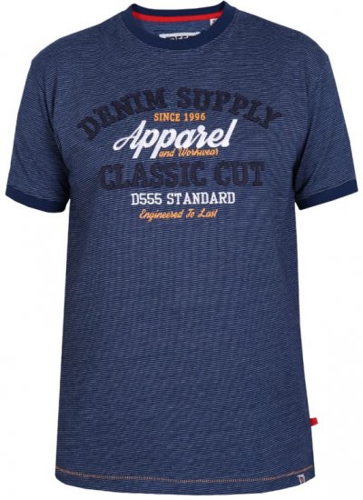 D555 Kody T-shirt Navy - Trička - Trička nadměrné velikosti - 2XL-14XL