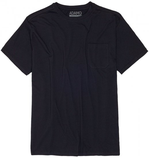 Adamo Kody Regular fit T-shirt with Pocket Navy - Trička - Trička nadměrné velikosti - 2XL-14XL