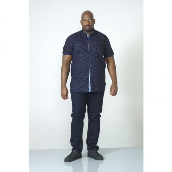 D555 Kurt Printed Short Sleeve Shirt - Košile - Košile 2XL-10XL