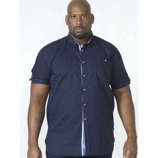 D555 Kurt Printed Short Sleeve Shirt - Košile - Košile 2XL-10XL