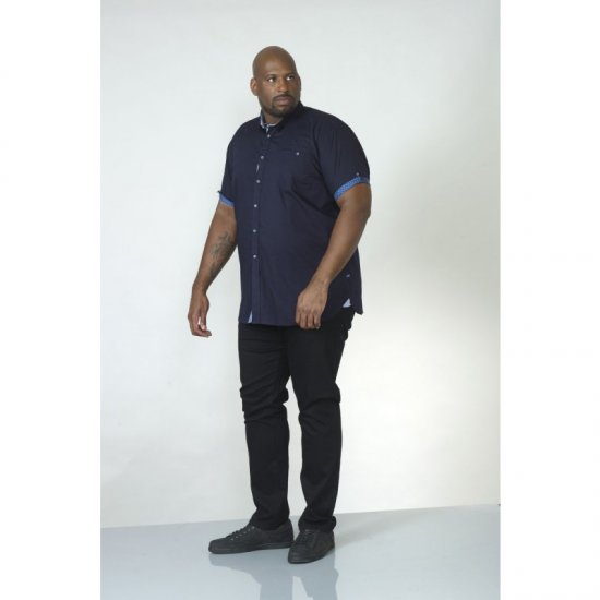 D555 Tim Short Sleeve Shirt Navy - Košile - Košile 2XL-10XL