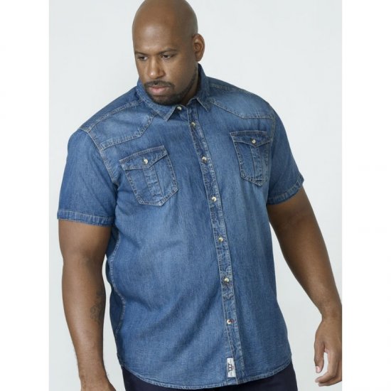 D555 Mike Denim Shirt - Košile - Košile 2XL-10XL