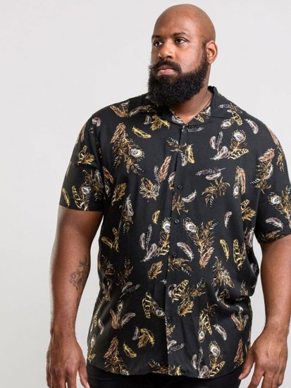 D555 Randal Shirt Black - Košile - Košile 2XL-10XL