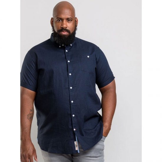 D555 Brixton Shirt Navy - Košile - Košile 2XL-10XL