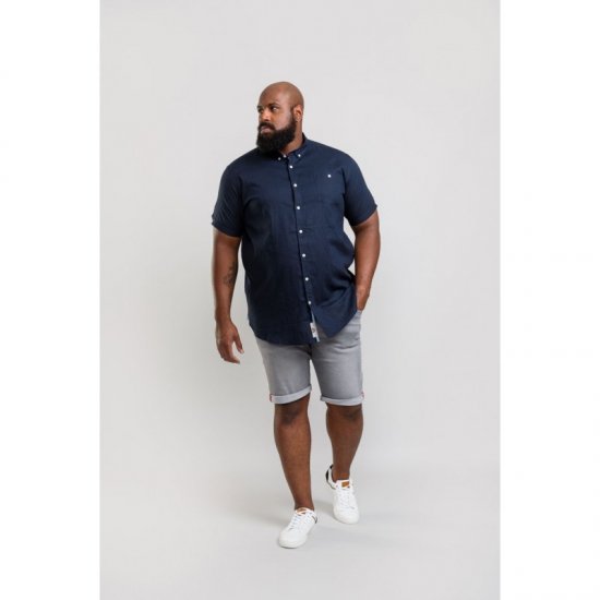 D555 Brixton Shirt Navy - Košile - Košile 2XL-10XL