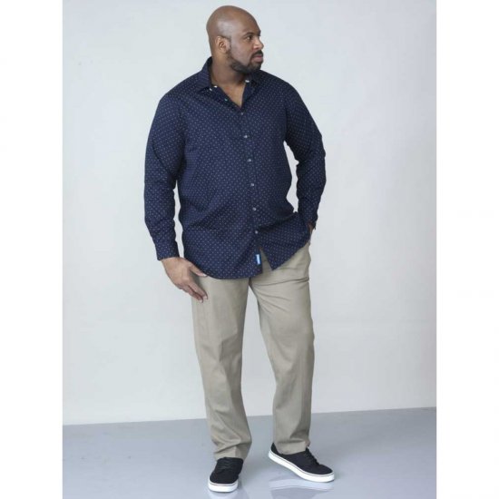 D555 Rashard Long Sleeve Printed Shirt - Košile - Košile 2XL-10XL