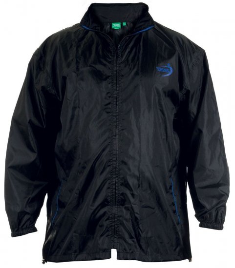 D555 Zac "Packaway" Rain Jacket Black - Sportovní oblečení - Sportovní Oblečení 2XL-10XL