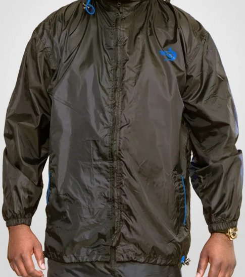 D555 Zac "Packaway" Rain Jacket Black - Sportovní oblečení - Sportovní Oblečení 2XL-10XL
