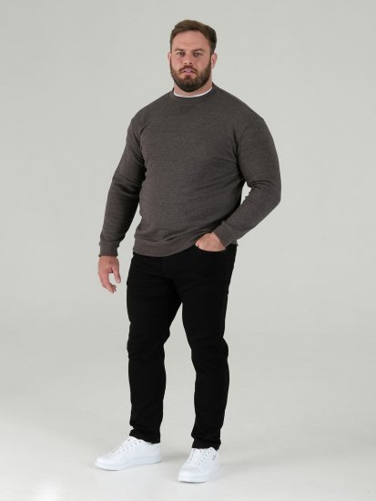 D555 Sweat Sweatshirt Grey - Mikiny & mikiny s kapucí - Mikiny & Mikiny s kapucí 2XL-12XL