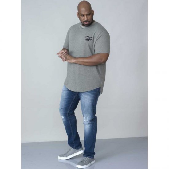 D555 Agler Waffle T-shirt Khaki - Trička - Trička nadměrné velikosti - 2XL-14XL
