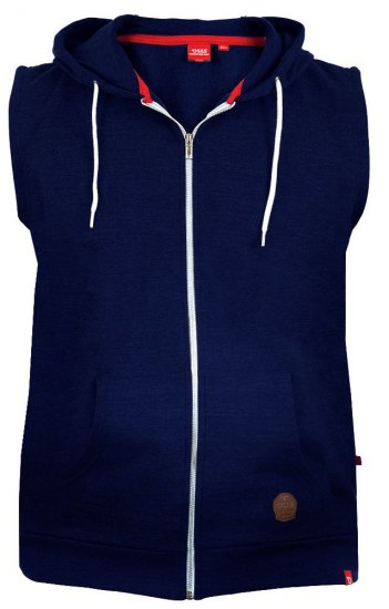D555 Blake Sleeveless Hoodie Navy - Mikiny & mikiny s kapucí - Mikiny & Mikiny s kapucí 2XL-12XL