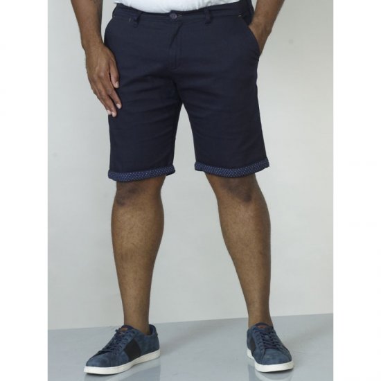 D555 Luke Stretch Shorts Navy - Šortky - Šortky Nadměrné Velikosti W40-W60