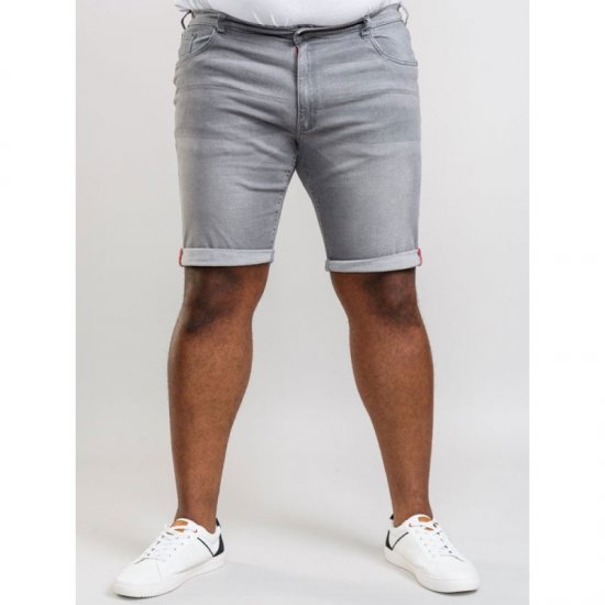 D555 Griffin Denim Shorts Grey - Šortky - Šortky Nadměrné Velikosti W40-W60