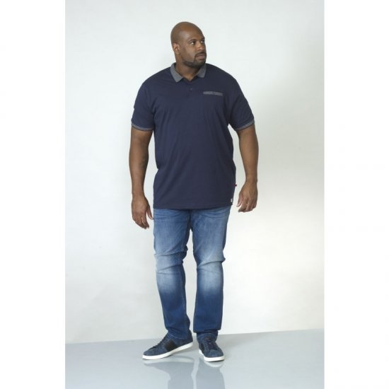 D555 Walker Polo Navy - Polokošile - Polokošile 2XL-8XL - Trička s límečkem 2XL-8XL
