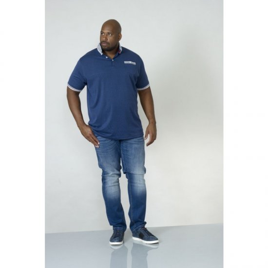 D555 George Polo Navy - Polokošile - Polokošile 2XL-8XL - Trička s límečkem 2XL-8XL