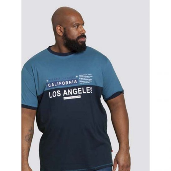 D555 Jackson T-shirt Teal - Trička - Trička nadměrné velikosti - 2XL-14XL
