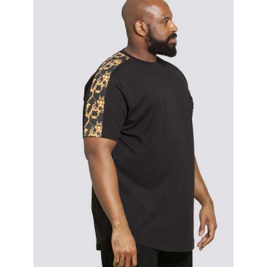 D555 Damien Couture T-shirt Black - Trička - Trička nadměrné velikosti - 2XL-14XL