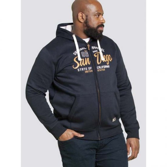 D555 Stockton Hoodie Navy - Mikiny & mikiny s kapucí - Mikiny & Mikiny s kapucí 2XL-12XL