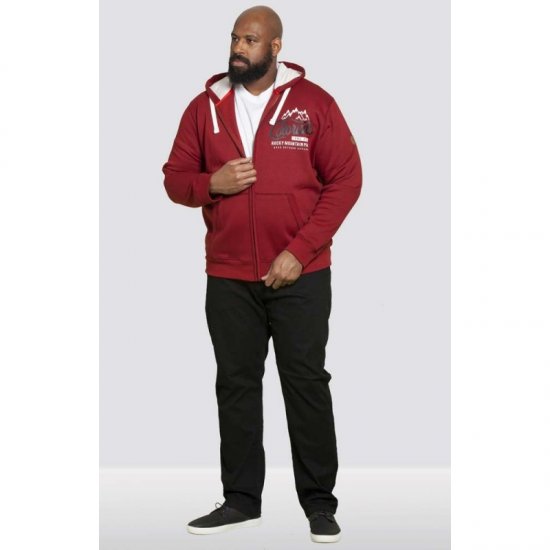 D555 Durham Hoodie Red - Mikiny & mikiny s kapucí - Mikiny & Mikiny s kapucí 2XL-12XL