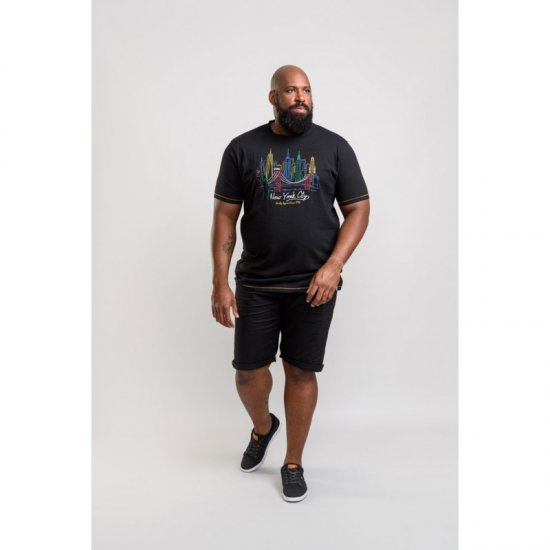 D555 Shelby T-shirt Black - Trička - Trička nadměrné velikosti - 2XL-14XL