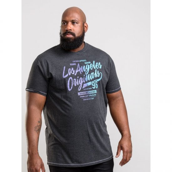 D555 Simmons T-shirt Black - Trička - Trička nadměrné velikosti - 2XL-14XL