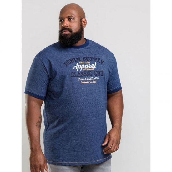D555 Kody T-shirt Navy - Trička - Trička nadměrné velikosti - 2XL-14XL