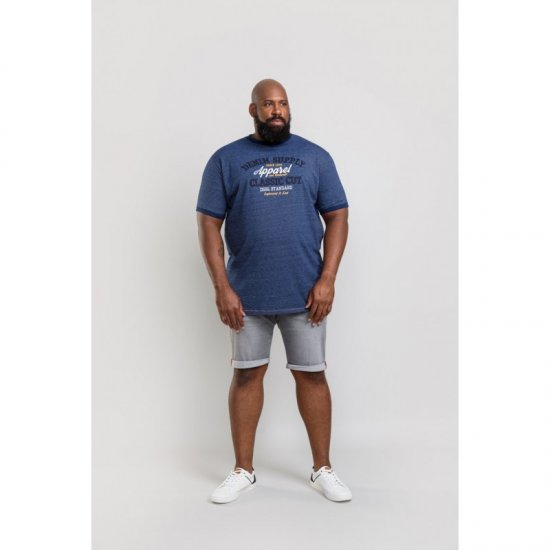 D555 Kody T-shirt Navy - Trička - Trička nadměrné velikosti - 2XL-14XL