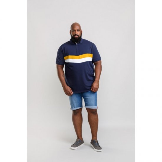 D555 Hopkins Polo Navy - Polokošile - Polokošile 2XL-8XL - Trička s límečkem 2XL-8XL