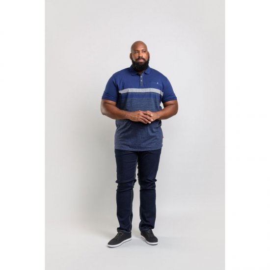 D555 Lawson Polo Navy - Polokošile - Polokošile 2XL-8XL - Trička s límečkem 2XL-8XL