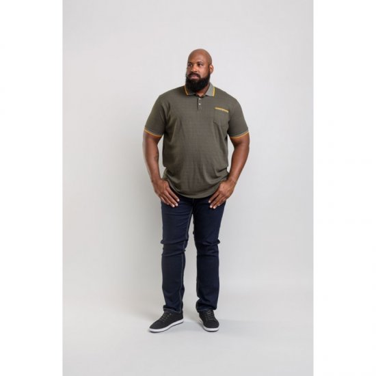 D555 Marshall Polo Khaki - Polokošile - Polokošile 2XL-8XL - Trička s límečkem 2XL-8XL