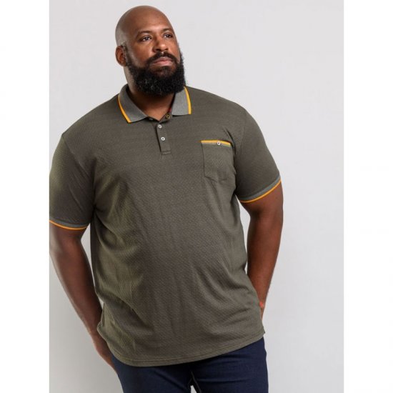D555 Marshall Polo Khaki - Polokošile - Polokošile 2XL-8XL - Trička s límečkem 2XL-8XL
